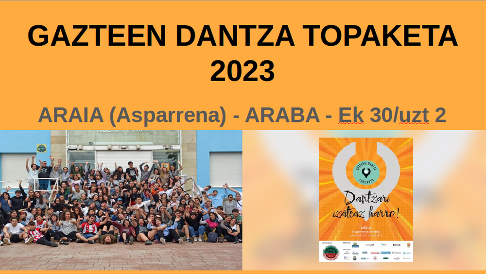 EDB Gazteen Dantza Topaketak 2023