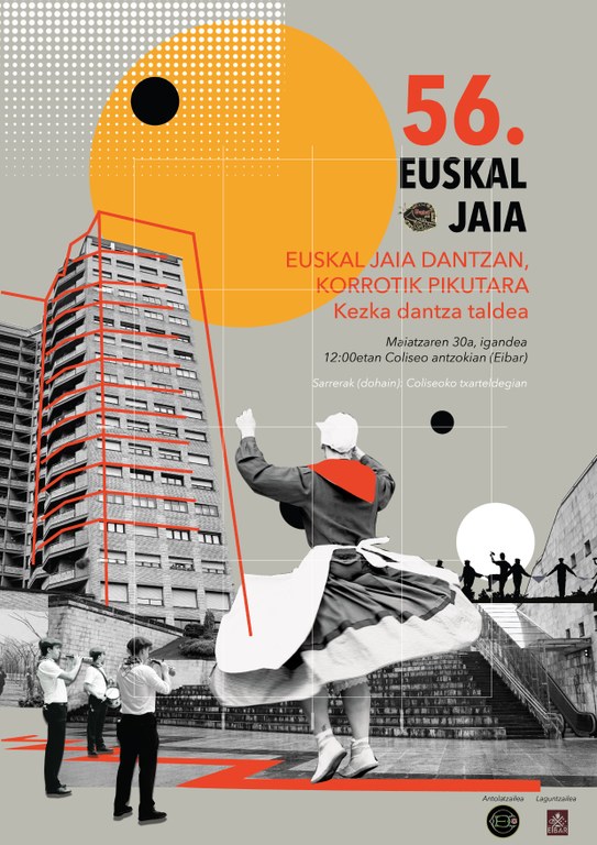Eibar: Euskal Jaia Dantzan 2021 kartela Euskal Jaia Dantzan, Korrotik Pikutara, Kezka dantza taldea, Coliseo Antzokia, Eibar, 2021-05-30.