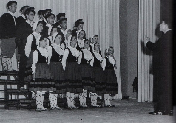 Ekialdeko Alemaniako bigarren bira, Filipe Oihanburu abesbatzaren zuzendari, 1959-08-09.