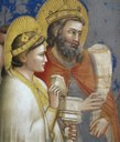 Errege magoak emakumea Giotto detaillea