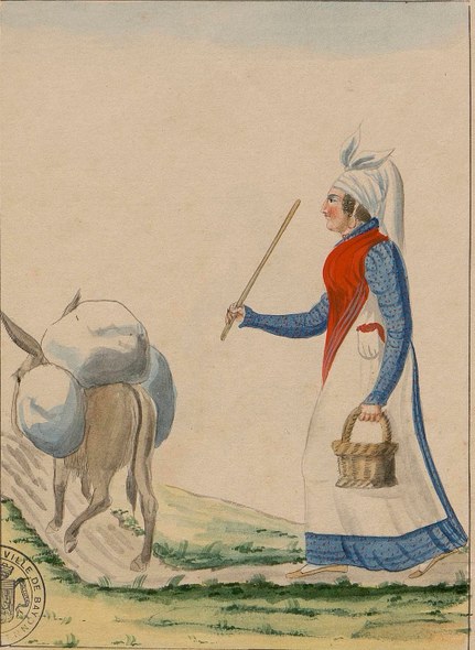 Euskal jantzien eta dantzarien akuarelak 6