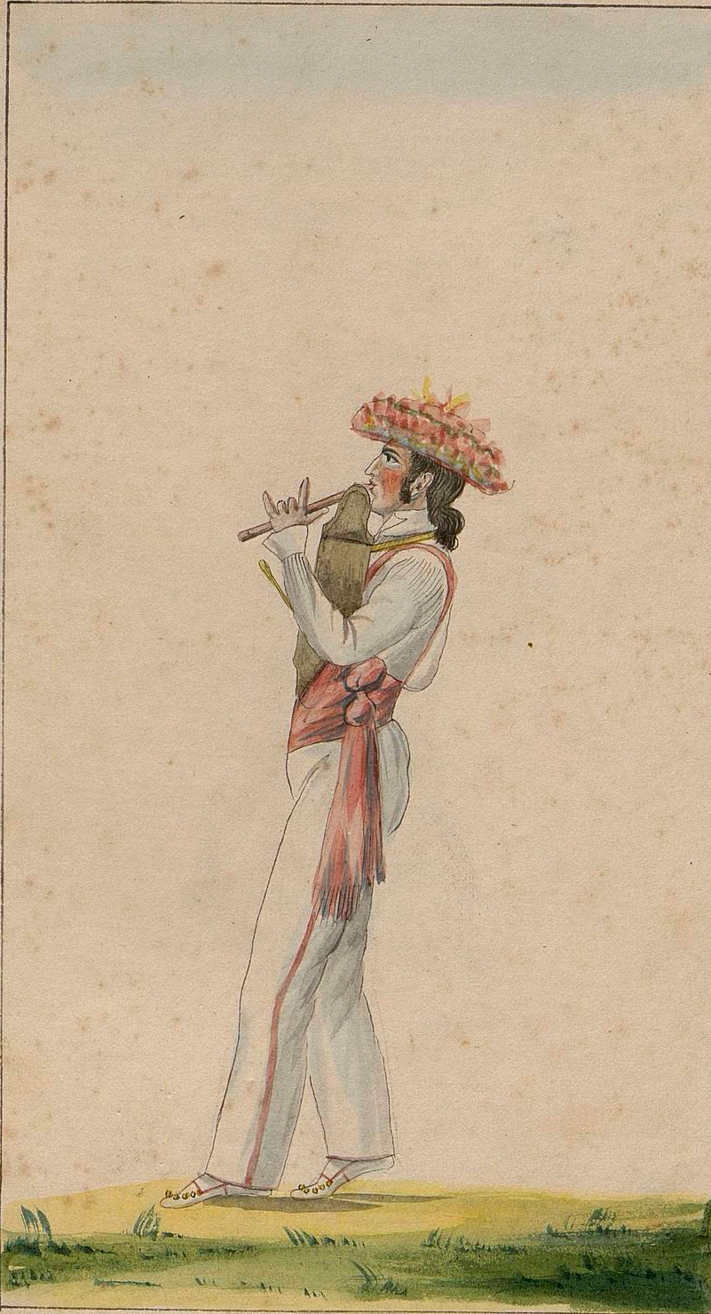 Euskal jantzien eta dantzarien margoak eta akuarelak