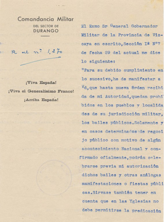 Euskara eta dantza debekatu zituzten orain 80 urte 1