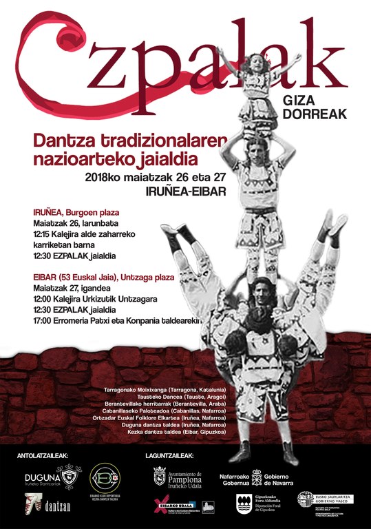 Ezpalak 2018 afitxa, giza-dorreak