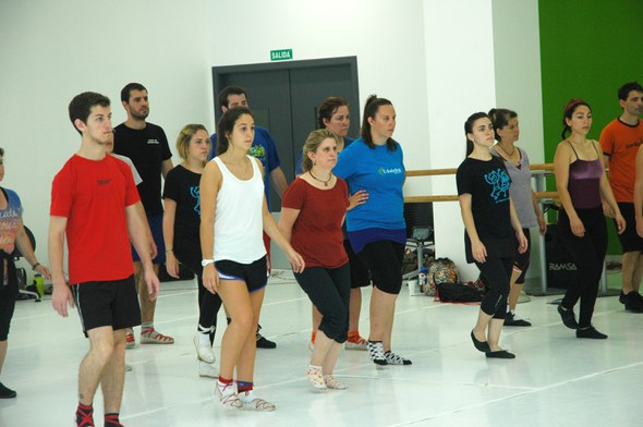 Patxi Laborda-rekin dantza ikastaroa Dantzagunean, Gaztemundu eta Dantzan Ikasi programaren baitan, 2014-07-18.