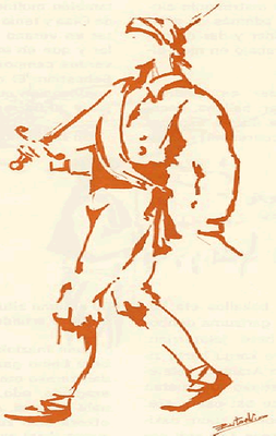 Gipuzkoako ezpata-dantzaria Eugenio Jimenez-en irudia 