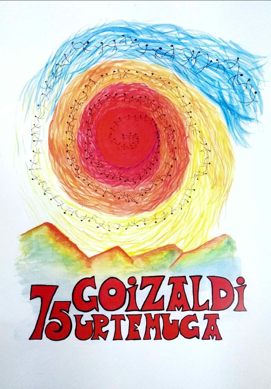 Goizaldi 75 urte kartela