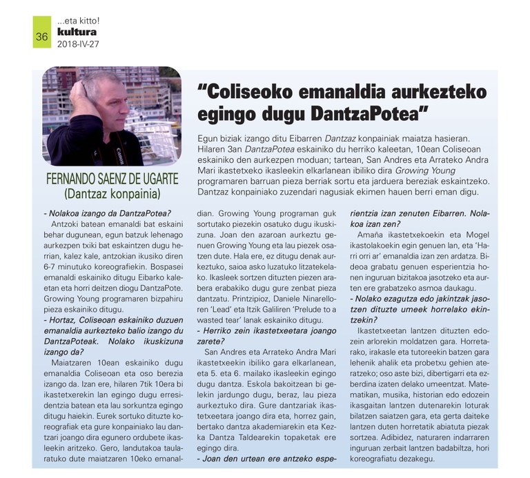 Kezka etakitto aldizkarian 2018-04-27 36 dantzaz Kezka etakitto aldizkarian 2018-04-27 36 dantzaz