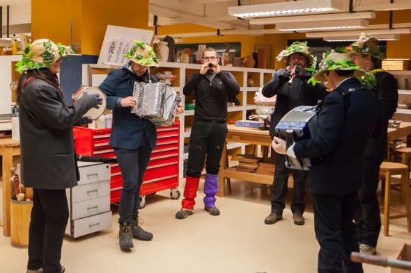 Koko-dantzak 2015, musikuak zeramika eskolan Koko-dantzak 2015, musikuak zeramika eskolan