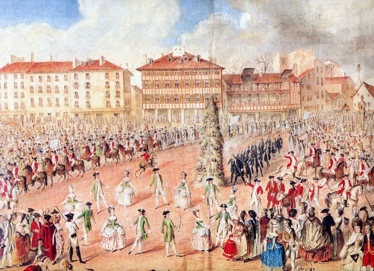 La Pamperruque, Saint Spirit plaza, Baiona, 1781. Frois familiaren bilduma La Pamperruque, Saint Spirit plaza, Baiona, 1781. Frois familiaren bilduma