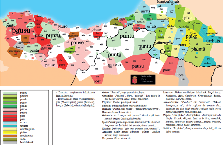 Mapa pausua urratsa puntua
