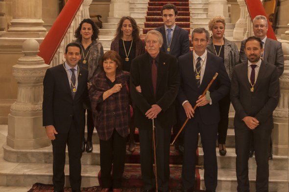 Marian Arregi eta Juan Antonio Urbeltz Urrezko domina Marian Arregi eta Juan Antonio Urbeltz Urrezko domina