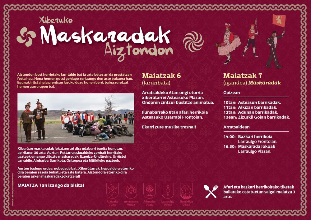 Maskaradak Ariztondon kartela