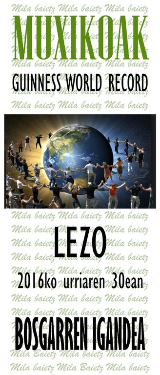 Muxiko guinness errekorra kartela 2016 Muxiko guinness errekorra kartela 2016