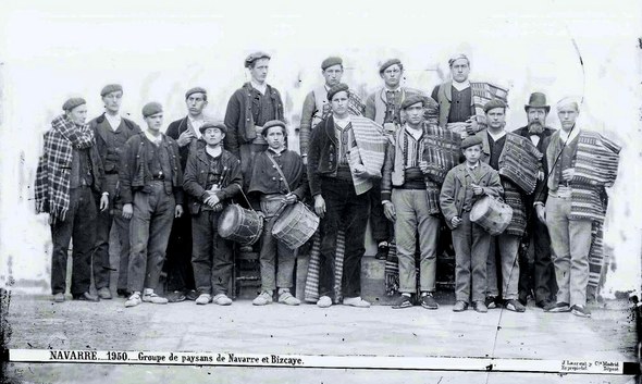 Nafarroako ordezkariak, Madril, 1878. Argazkia: Jean Laurent Minier