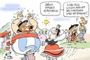 Obelix euskal fandangoa dantzatzen