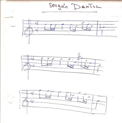 Otxandio sorgin-dantza partitura