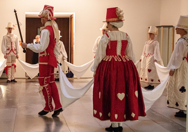 Pamperruque Baionako Euskal Museoan, Maritzuli konpainia, 2020-02-08. Argazkia: Iñaki Zugasti Pamperruque Baionako Euskal Museoan, Maritzuli konpainia, 2020-02-08. Argazkia: Iñaki Zugasti