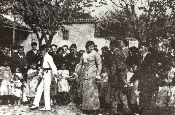 San Vicente 1912: elizateko aurreskua