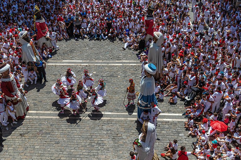 Sanfermin trokeo-dantzak