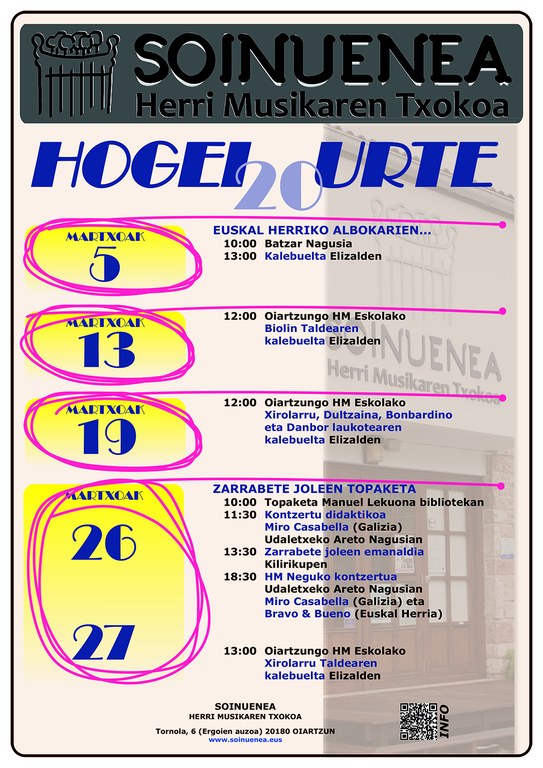 Soinuenea 20 urte Soinuenea 20 urte