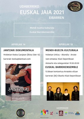 Udaberriko Euskal Jaia Eibarren 2021 kartela