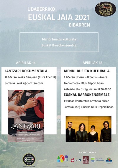 Udaberriko Euskal Jaia Eibarren 2021 kartela