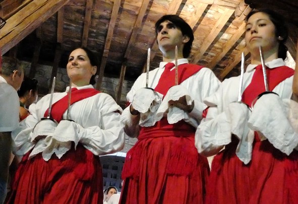 Zumarraga ezpata-dantza 2015 hiru azkendariak