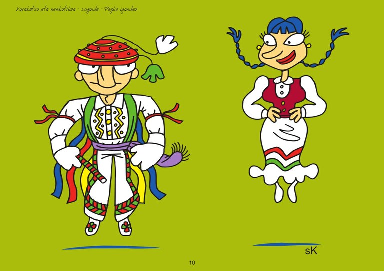 Koloreaga, Nafarroako festagileak koloreztatzeko