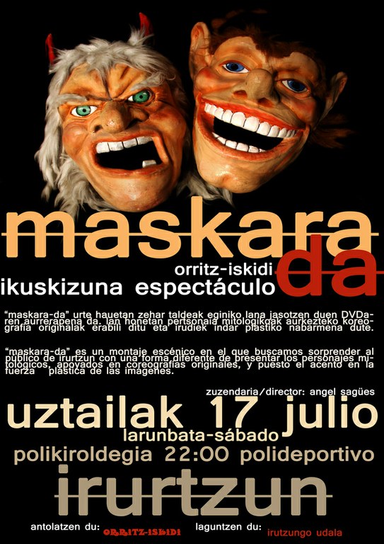 Maskara-da ikuskizuna estreinatuko du Orritz taldeak