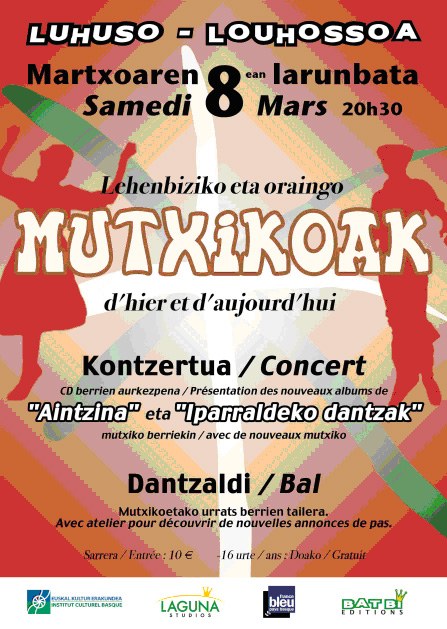 Mutxiko Eguna ospatuko da Luhuson martxoan Mutxiko Eguna ospatuko da Luhuson martxoan