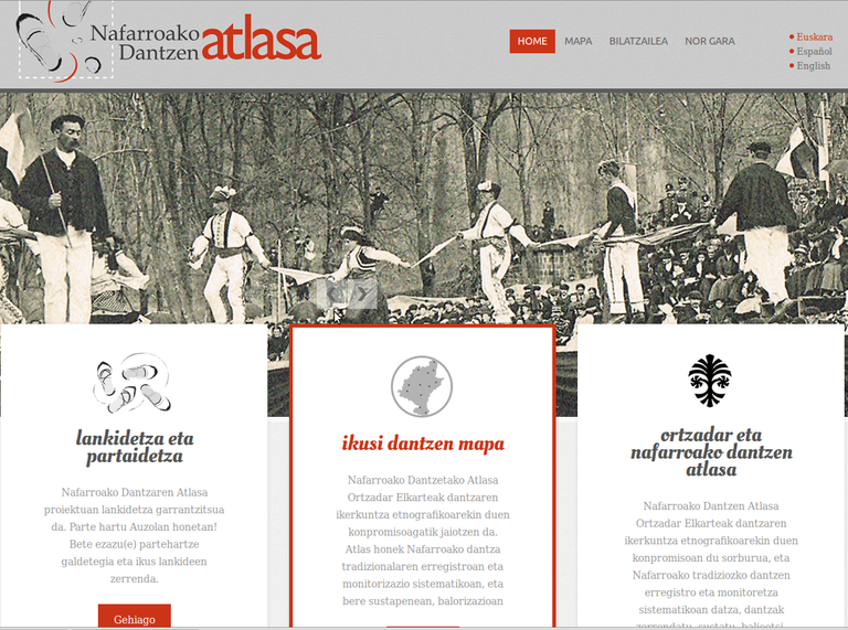 Nafarroako dantza tradizionalaren inbentarioa publikatu du Ortzadarrek sarean