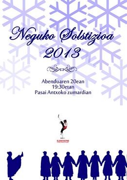 Neguko solstizioa ospatzeko soka dantza Pasai Antxon