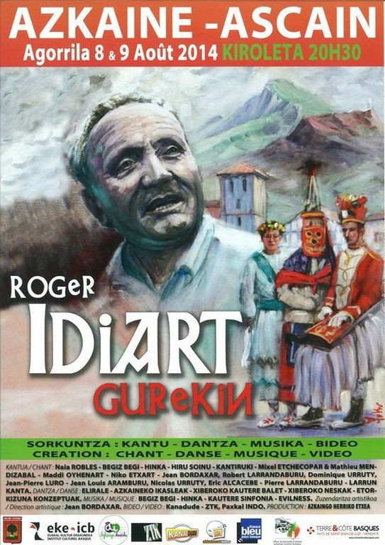 Dantza eta kanta Roger Idiart omentzeko Azkainen