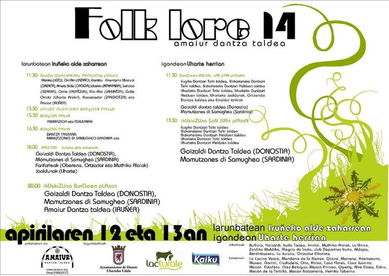 Sardiniako Mamutzones-ak Iruñeko Folk Lore 2014 jaialdian