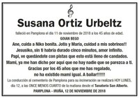 Bere eskelan "Dantzara!" dei eginez agurtu da Susana Ortiz Urbeltz Bere eskelan "Dantzara!" dei eginez agurtu da Susana Ortiz Urbeltz