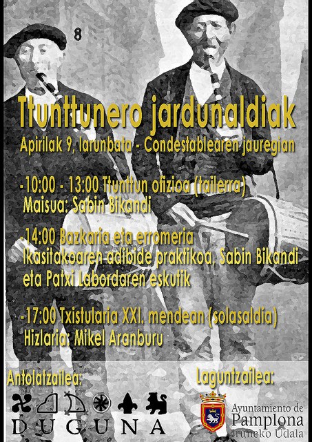 Tunttunero jardunaldiak Iruñean Tunttunero jardunaldiak Iruñean