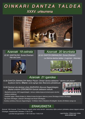 Ikuskizun berriarekin ospatuko du Oinkarik 35. urteurrena Ikuskizun berriarekin ospatuko du Oinkarik 35. urteurrena