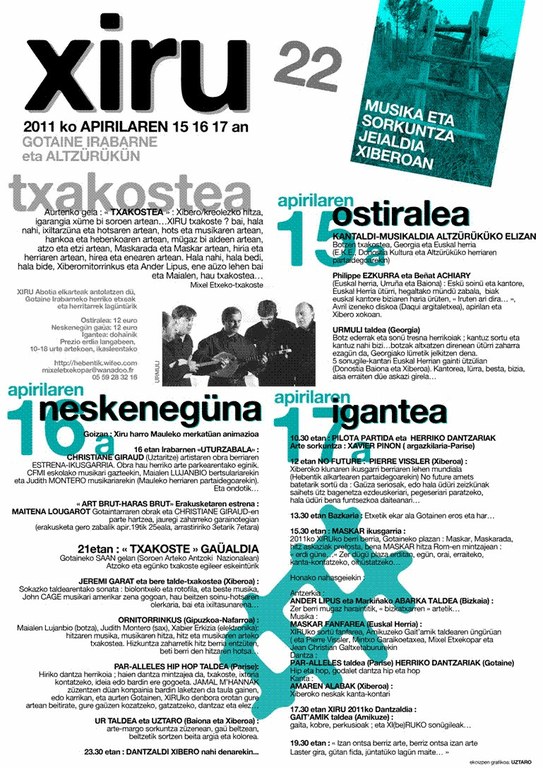 Xiru Festibala 2011, Gotaine-Irabarne eta Altzürükün
