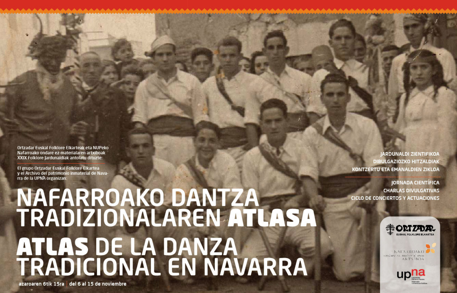 XIXX Folklore jardunaldiak: Nafarroako dantza tradizionalaren atlasa