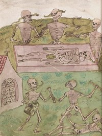 Vergänglichkeitsbuch 190 090v Totentanz r