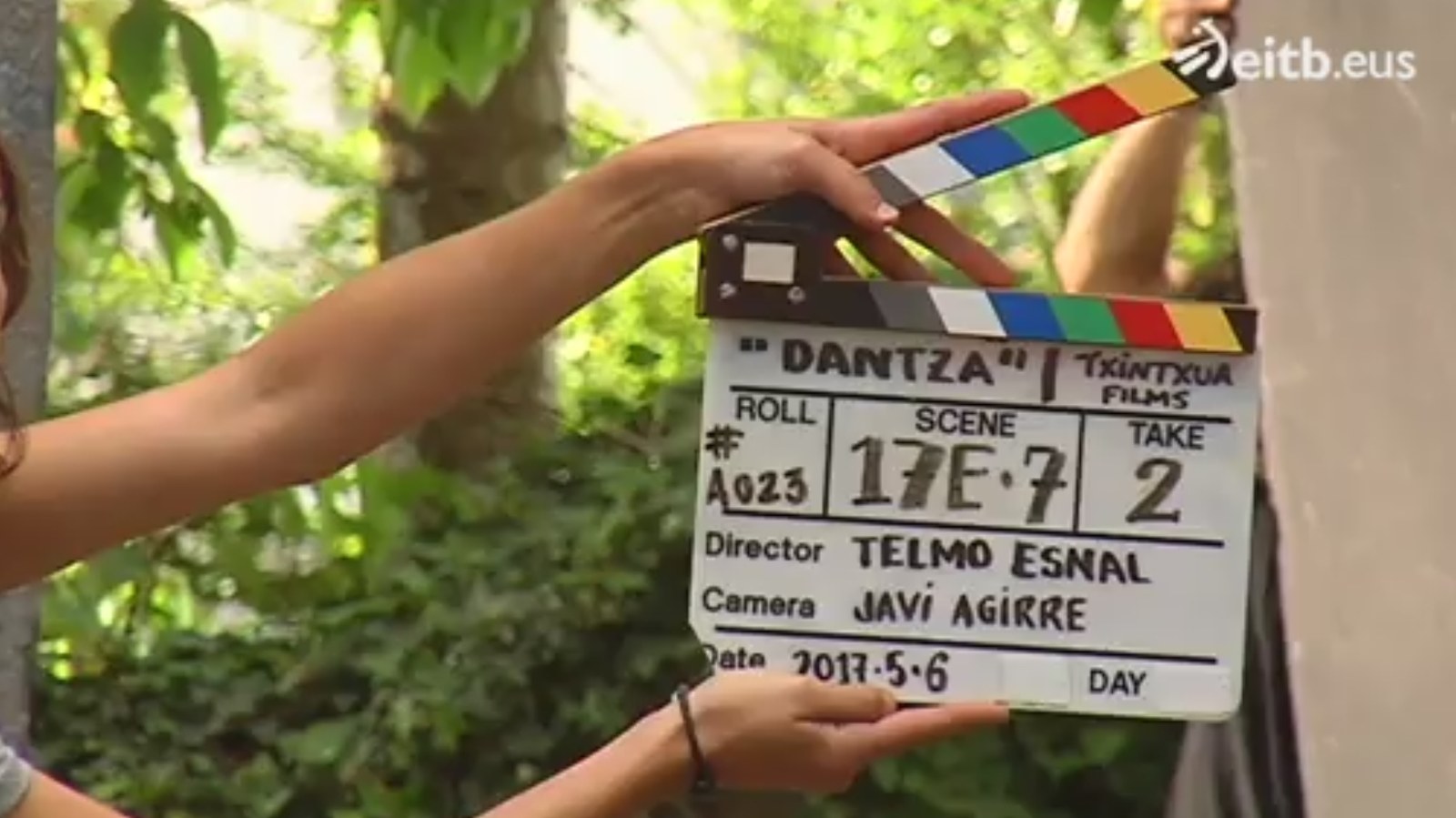 Dantza filmaren grabazioa Leitzan