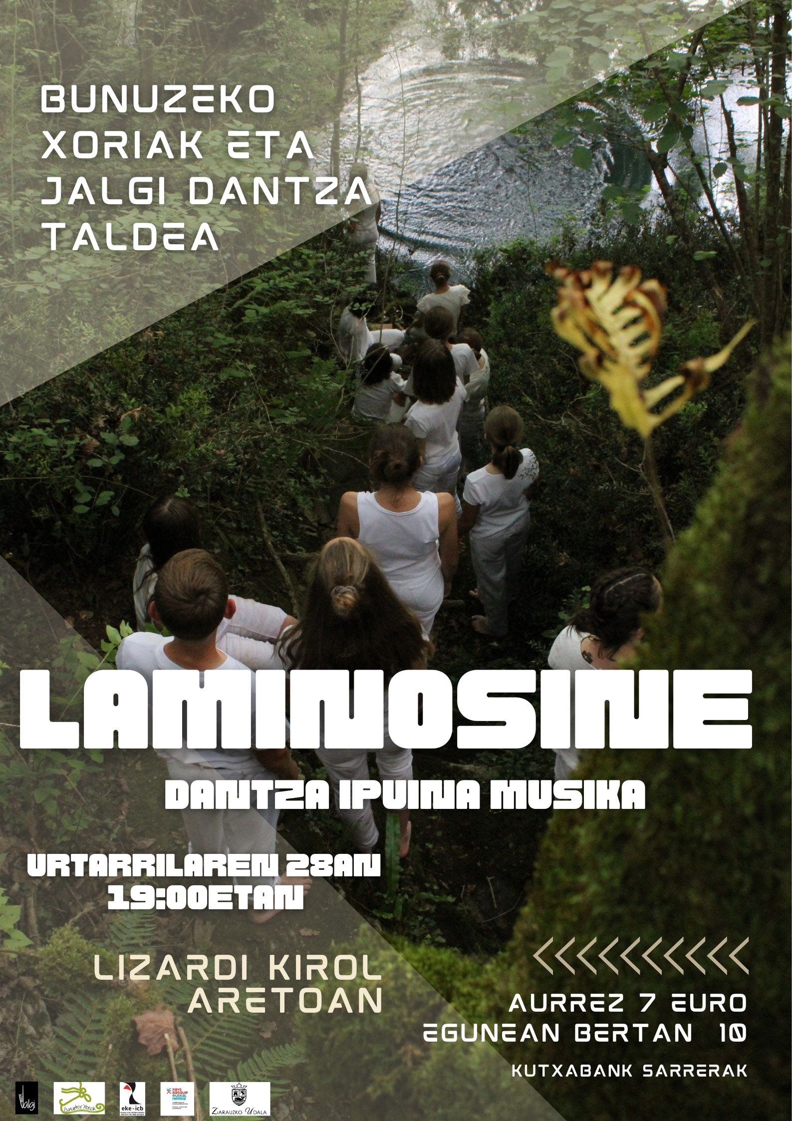 Laminosine: Euskal mitologian oinarritutako ikuskizuna, Bunuzeko Xoriak dantza taldearen eskutik Zarautzen ikusgai
