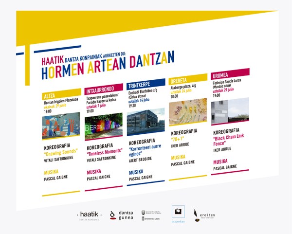 Hormen Artean Dantzan Agenda