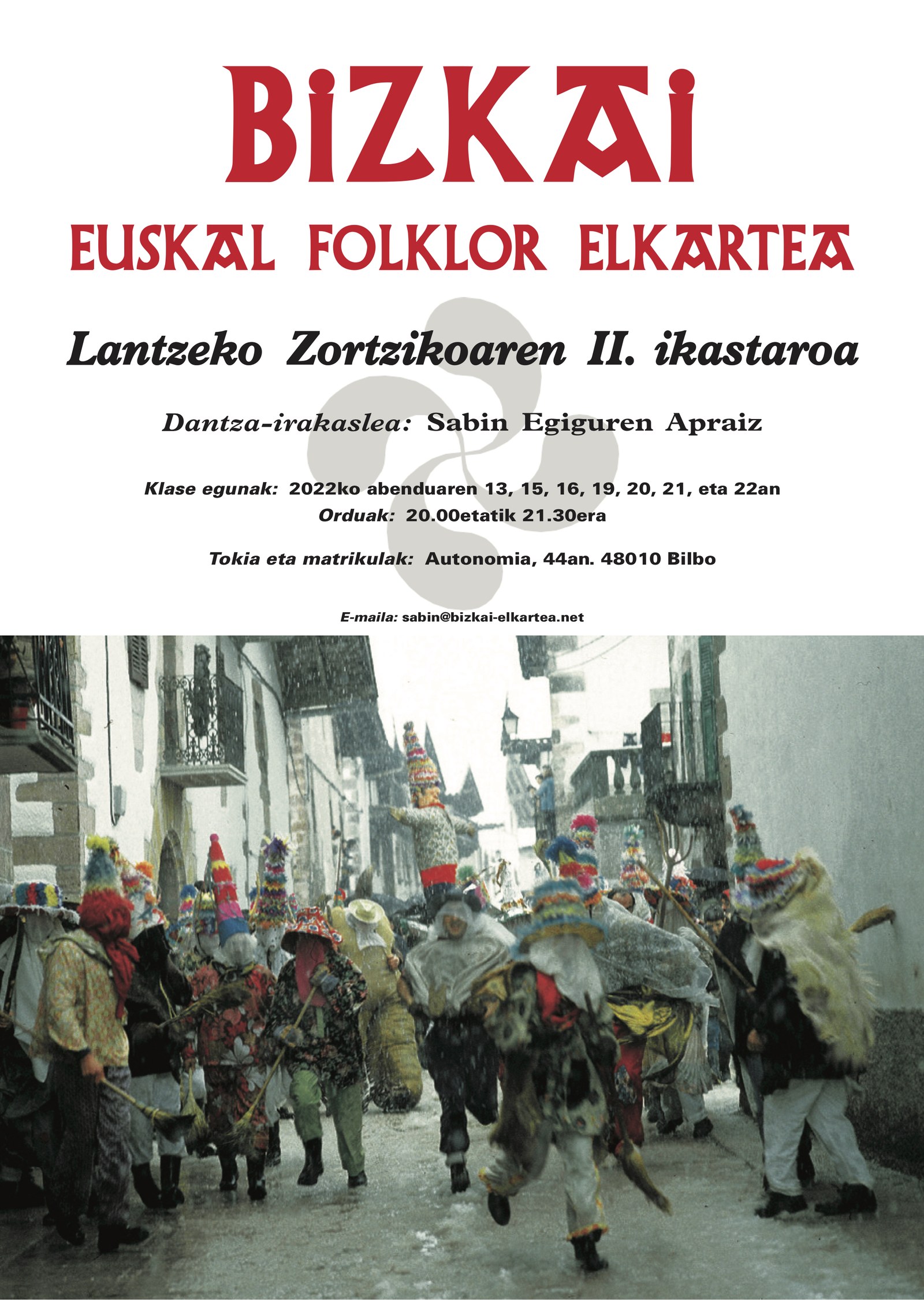 Lantzeko Zortzikoaren II. ikastaroa