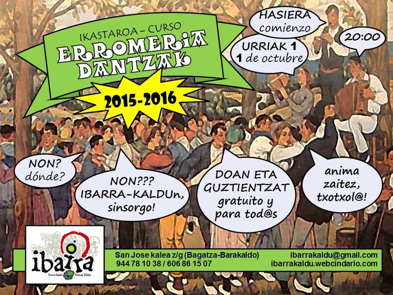 “Erromeria dantzak” ikastaroa 2015-2016 Barakaldon “Erromeria dantzak” ikastaroa 2015-2016 Barakaldon