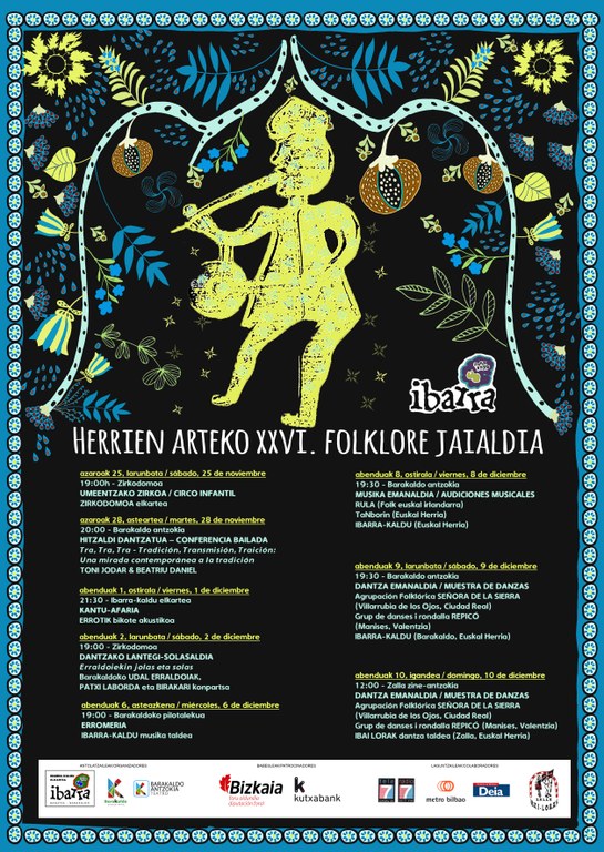 Hemen da Barakaldoko Folklore Jaialdiaren 2023ko edizioa: Herrien arteko XXVI. folklore jaialdia