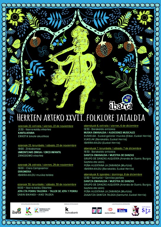 Hemen da Barakaldoko folklore jaialdiaren 2024ko edizioa: Herrien arteko XXVII. folklore jaialdia