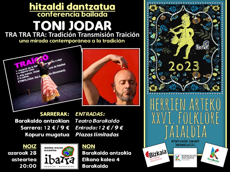Toni Jodar: “Tra tra tra- Tradición, Transmisión, Traición. Una mirada contemporánea a la tradición”