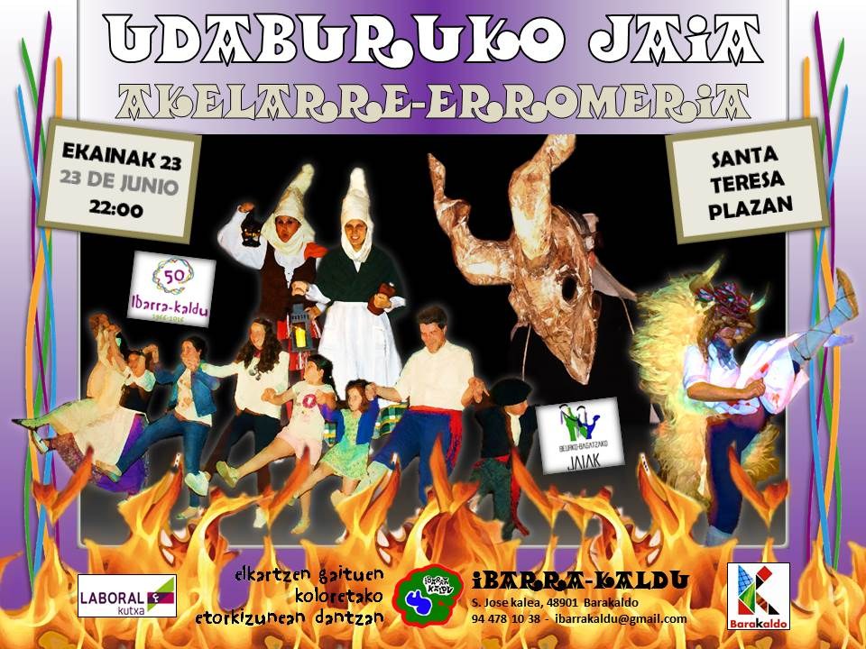 Ibarra-kalduren 50.urteurrena. Akelarre eta erromeria Barakaldoko Beurko Bagatza auzoan.